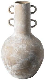 "Mercana Sherry Rustic Brown Ceramic Vase (19"")"