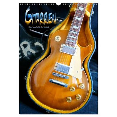 Gitarren backstage (Wandkalender 2027 DIN A3 hoch), CALVENDO Monatskalender