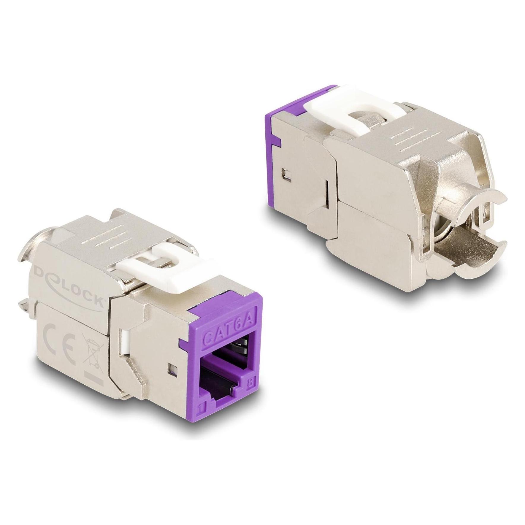 Delock Keystone Modul RJ45 Buchse zu LSA Cat.6A werkzeugfrei (Keystone Modul) (88121)