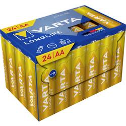 Varta VARTA Longlife AA Cube Pack24 Mignon (AA)-Batterie Alkali-Mangan 1.5 V 24 St. 4106301134