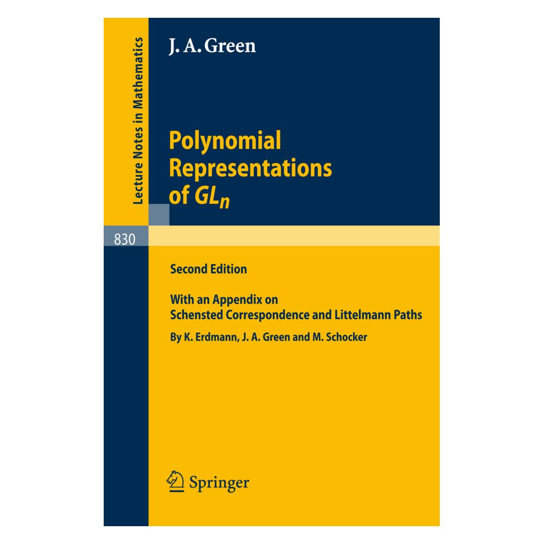 Springer Polynomial Representations of GL n (Englisch, Softcover, James A. Green) (55393823)