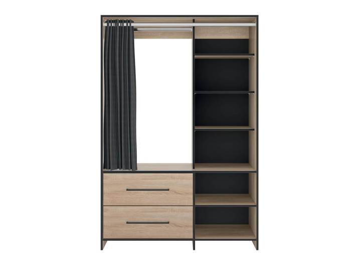 Dressing effet bois chêne naturel et noir