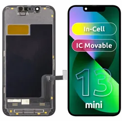 Zy Display Unit für iPhone 13 mini, In-Cell IC Version, Schwarz (Display, Apple iPhone 13 mini), Mobilgerät Ersatzteile, Schwarz