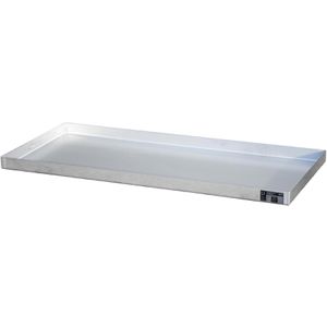 BAUER Auffangwanne KGW 4 V4A, aus Edelstahl, 139 x 60cm, Kleingebindewanne, 30 Liter
