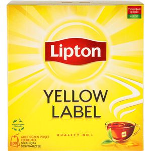 Lipton Tee Yellow Label Tea, Schwarzer Tee, 150 g, 100 Beutel