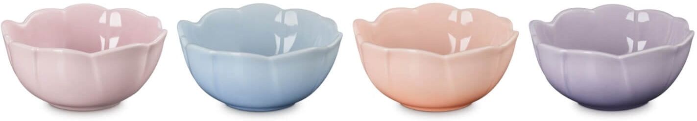 Le Creuset Stoneware Set of 4 160ml Petal Bowls