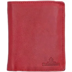 The Skandinavian Brand Mens Wallet Washed Laether - rot