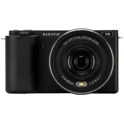 Easypix PowerPro VX6430 Flip Screen Die smarte Bridgekamera mit ausklappbarem Screen (4.9 - 49 mm, 8 Mpx), Kamera, Schwarz