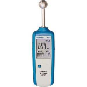 PeakTech Feuchtemessgerät P 5201, LC-Display, bis 40mm Messtiefe, CM Messung zerstörungsfrei
