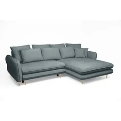 Ecksofa Sally Stoff Grau