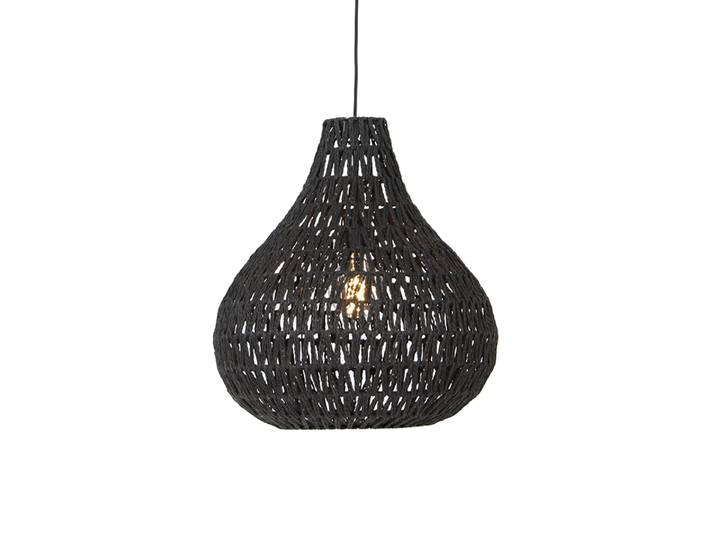 Suspension rétro noire 45 cm - Lina Drop
