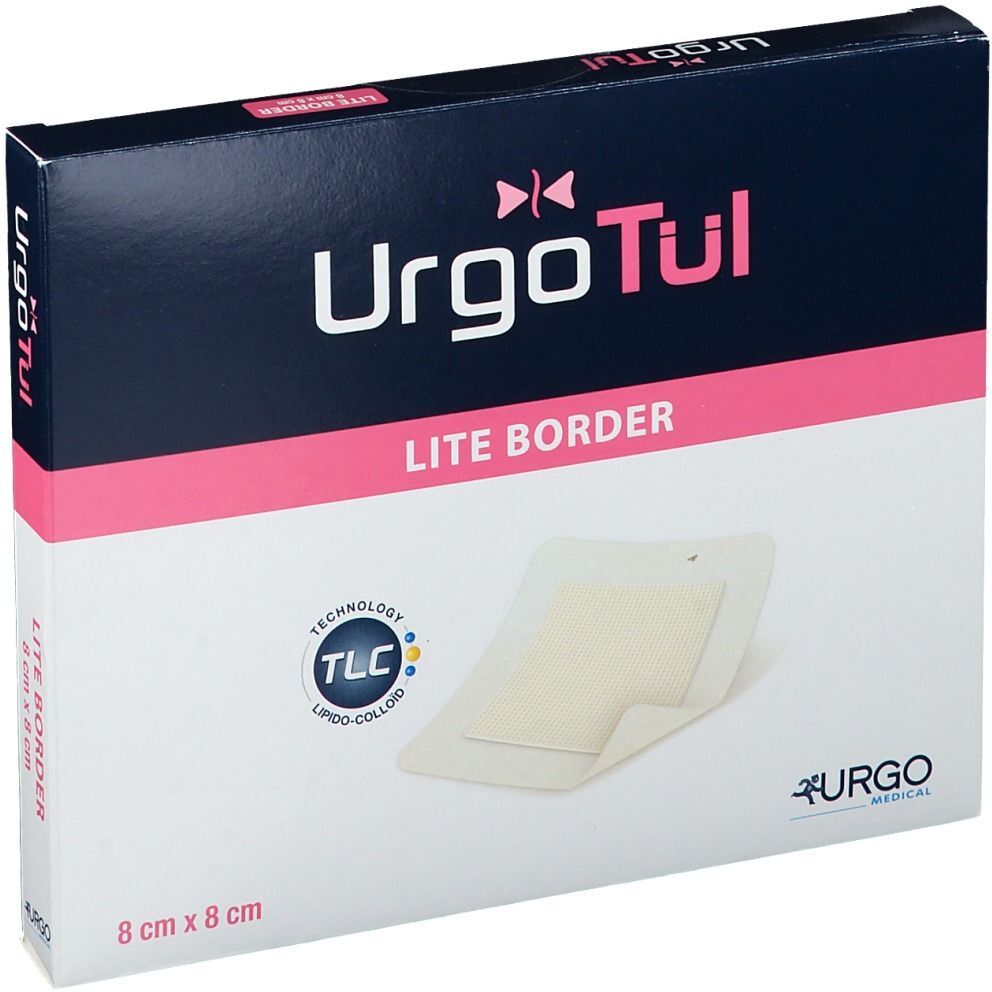 Urgotül Lite Border 8x8 cm Verband 10 St