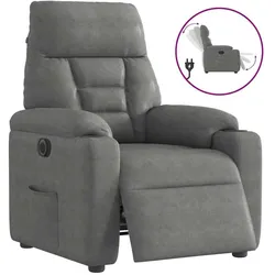 vidaXL, Sessel, Relaxsessel Elektrisch Dunkelgrau Mikrofasergewebe Sessel TV Sessel