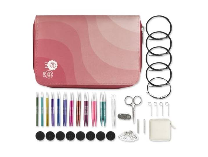 KnitPro Zing Regal Austauschbares Nadelspitzen-Set 4 (10cm) 11 Größen (3mm bis 8mm)