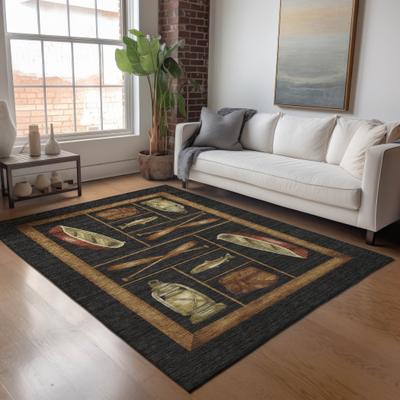 Addison Rugs Premium Washable Super Soft Fish Canoe Lodge Mayfield Rug