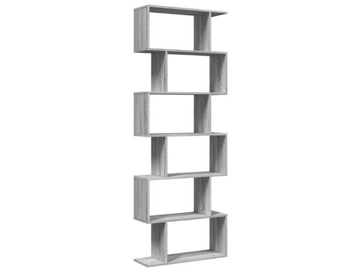 Etagère bibliothèque - mango - 6 niveaux - Sonoma gris - 70x24x193 cm - M1795