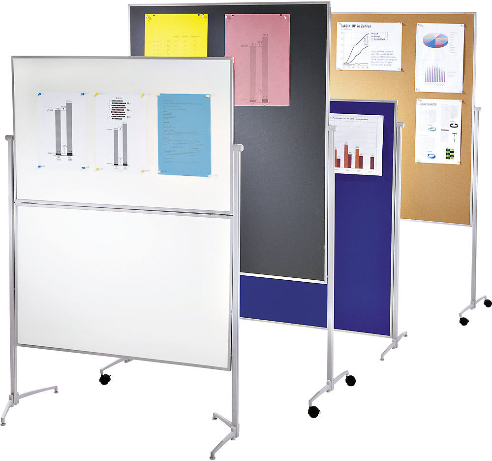 Moderationstafel EVOLUTION plus, einteilig, Karton weiß magnetoplan