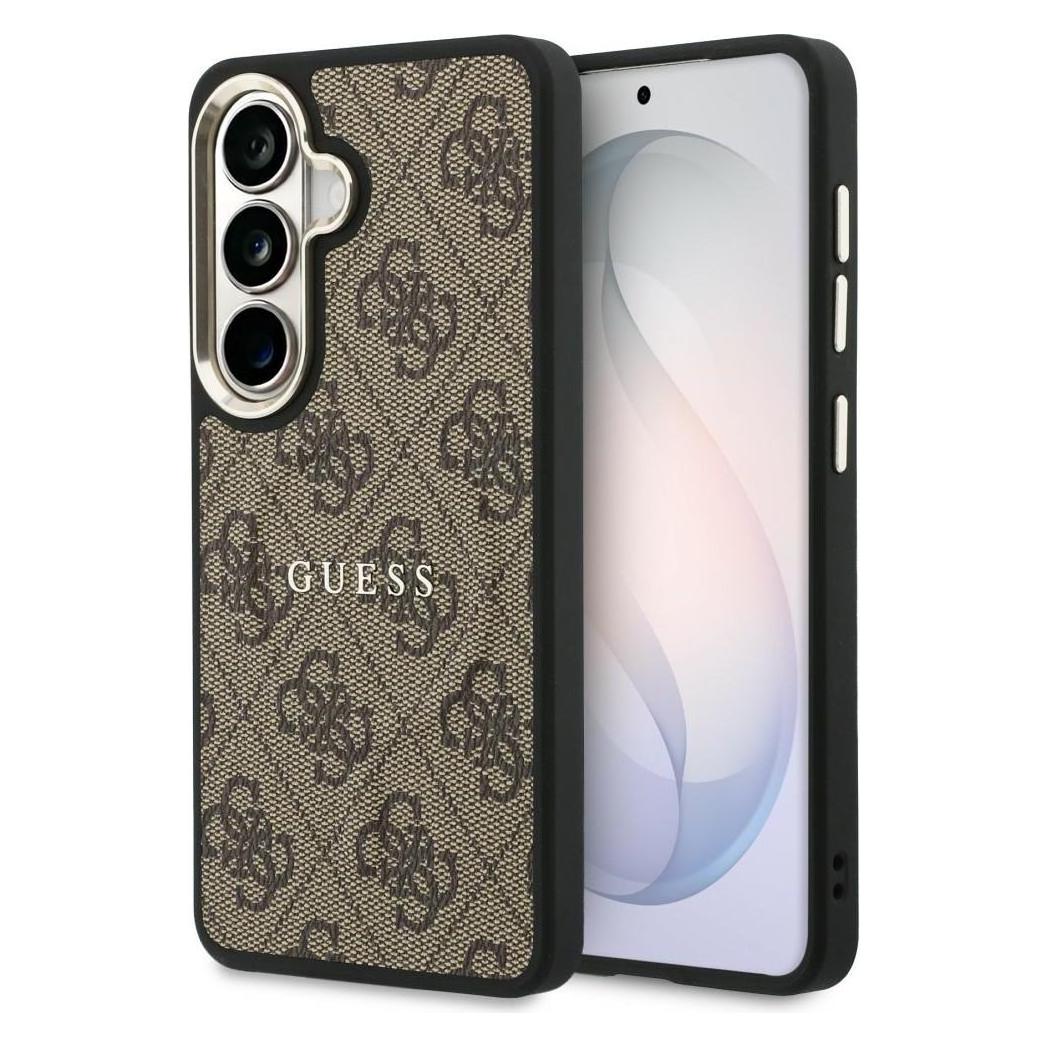 Guess - 4G Embossed Ring (GUHMS26SP4MSEGCW) - Samsung Galaxy S26 - Brown (Samsung Galaxy S26) (GUHMS26SP4MSEGCW)