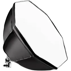 Walimex pro LED 35W Octagon Ø55cm Daylight 5.000K (Studioleuchte), Dauerlicht, Schwarz