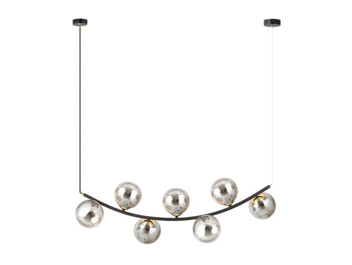 Hängeleuchte Ritz, Schwarz, Metall, Glas, 28x100x95 cm, Lampen & Leuchten, Innenbeleuchtung, Hängeleuchten, Pendelleuchten