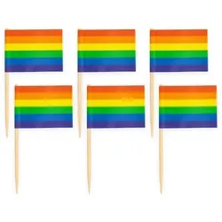 50 Flaggen Deko Picker Regenbogen Pride LGBTQ
