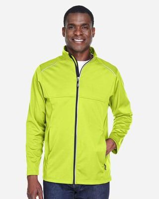 CORE365 CE708 Men's Techno Lite Three-Layer Knit Tech-Shell Jacket in Safety Yellow size XL   Polyester