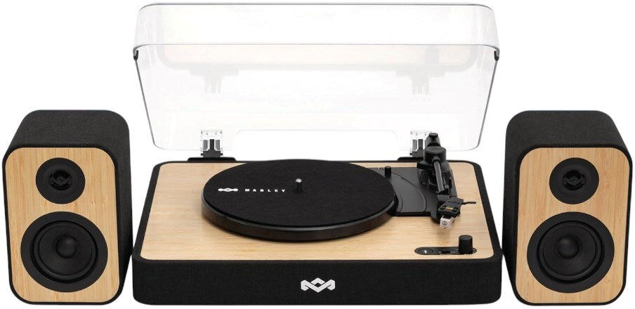 House of Marley Revolution Pladespiller & Højttaler - Sort / Lys Bambus