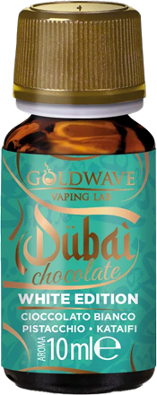 Goldwave Dubai Chocolate White Edition Aroma Concentrato 10ml Cioccolato Bianco Pistacchio Kataifi