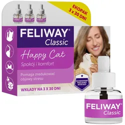 CEVA Feliway Classic 48ml Nachfüllpackung mit Pheromon F3, 3er-Pack