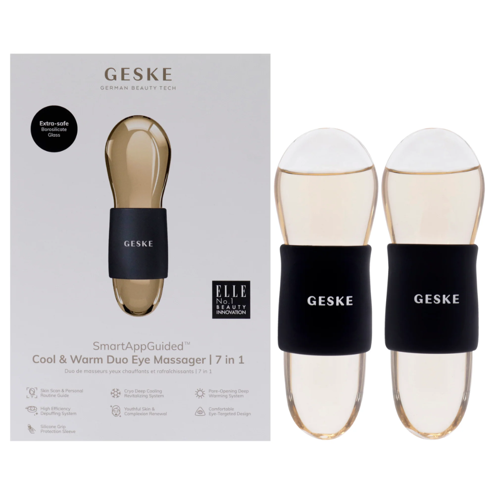 Geske Cool and Warm Duo Eye Massager 7 in 1 SmartAppGuided 1&nbsp;pair Gray