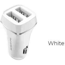 Borofone - Autoladegerät 2x USB, weiß