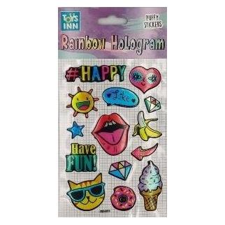 Stnux Regenbogen-Hologramm-Aufkleber - Happy (10 Sticker) (47606038)