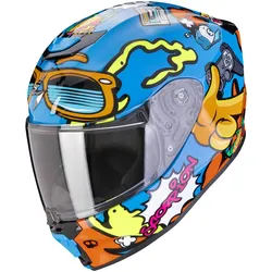 Scorpion EXO-JNR Fun Kinderhelm - blau-orange - YS (48/49)