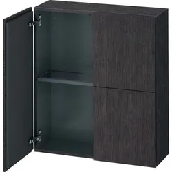 Duravit L-Cube Halbhochschrank LC116707272 70x24,3x80cm, 2 Türen, eiche dunkel gebürstet