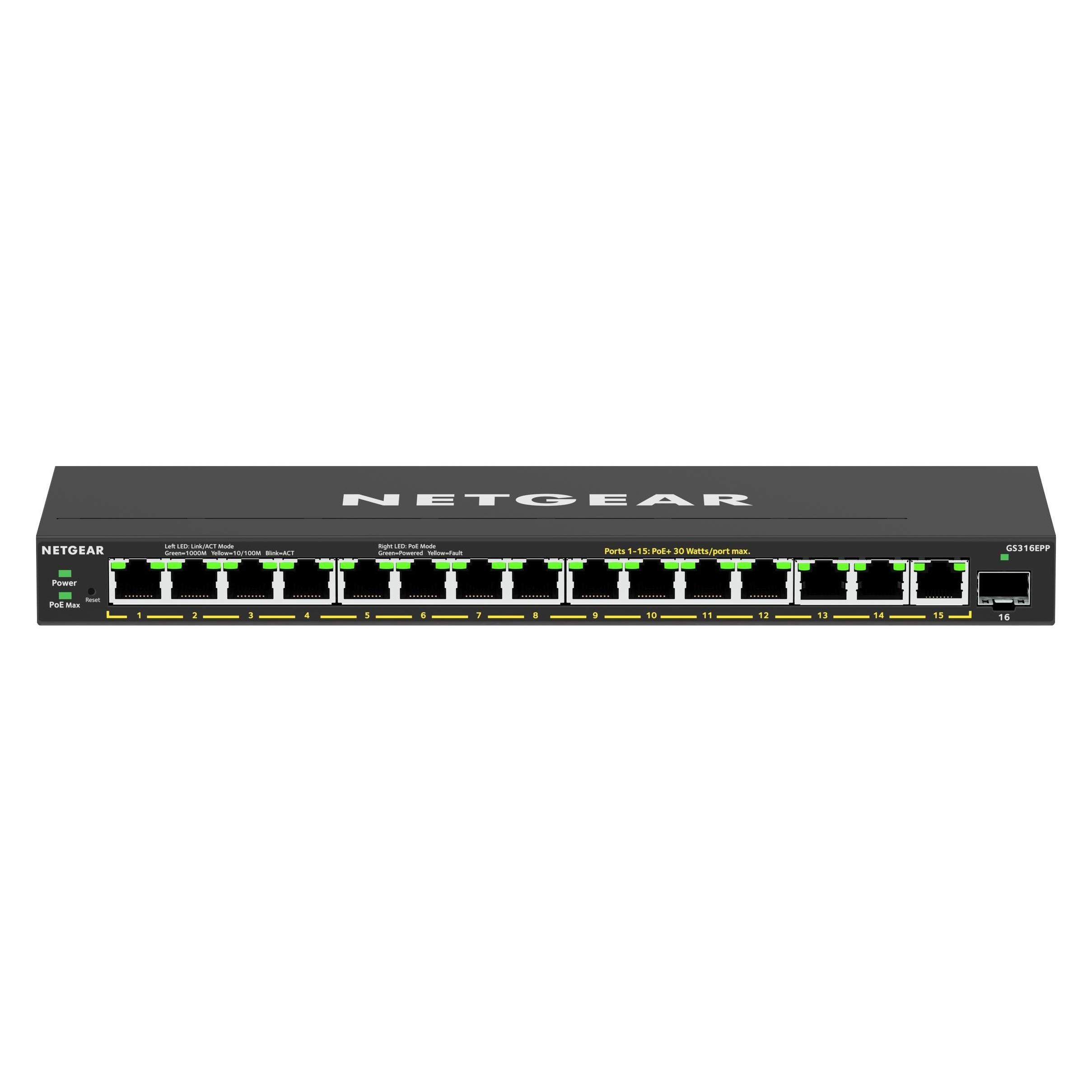 Netgear GS316EPP-100PES (16 Ports) (GS316EPP-100PES)
