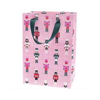 Geschenktüte, Nussknacker, Rosa,