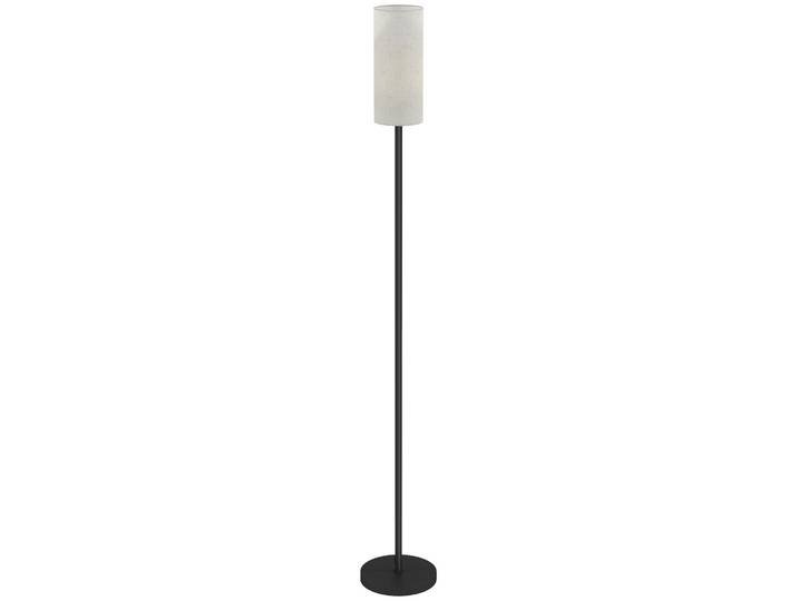 HOMCOM Stehlampe, Stehleuchte mit Lampenschirm aus Stoff, E27 Fassung Weiß