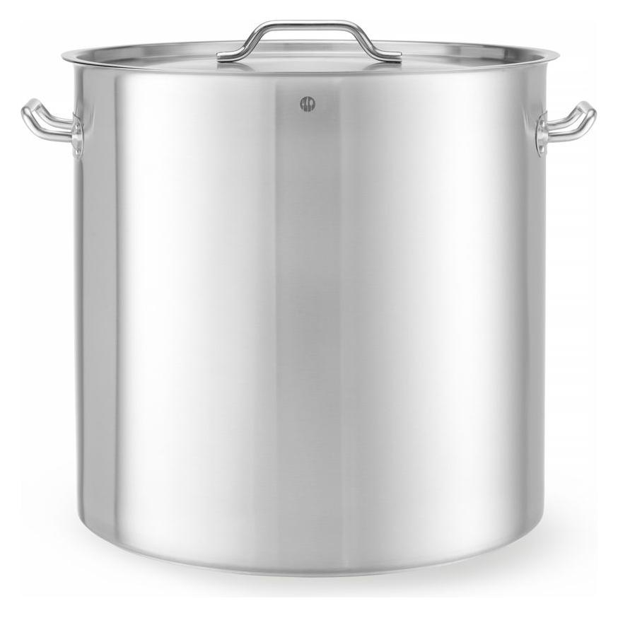 Hendi Bratentopf mit Deckel 98 l 500x500 mm Budget Line (Bräter + Schmortopf, Kochtopf, Edelstahl, 50 x 50 cm) (835104)