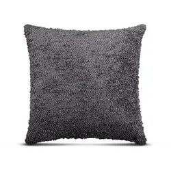 Bestlivings Dekokissen "Chenille" 50x50cm - Anthrazit