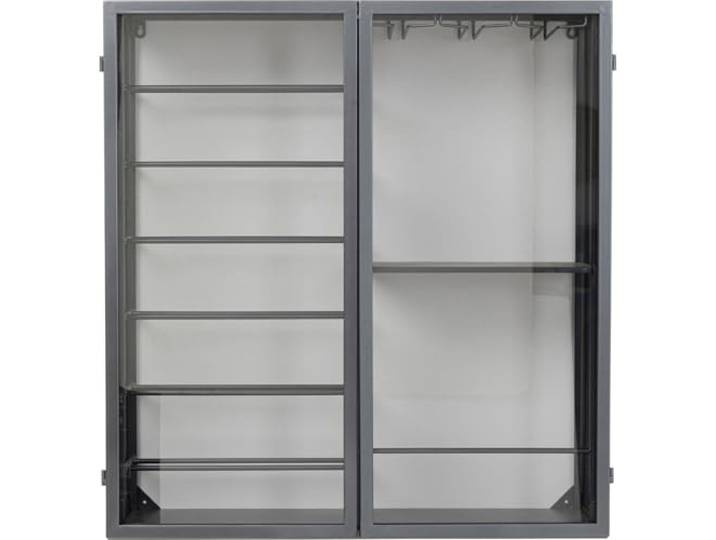 Porto flessenhouder wandmontage, 80 x 75 cm, zwart Kare Design