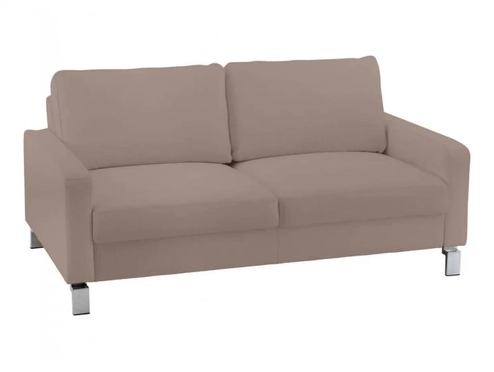 Sofa Interims Basic B: 164 cm Candy / Farbe: Asphalt / Material: Leder Basic