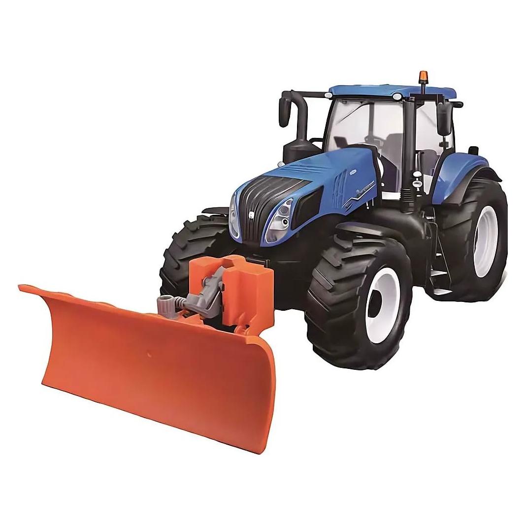 Maisto New Holland Traktor mit Schneepflug (82722)
