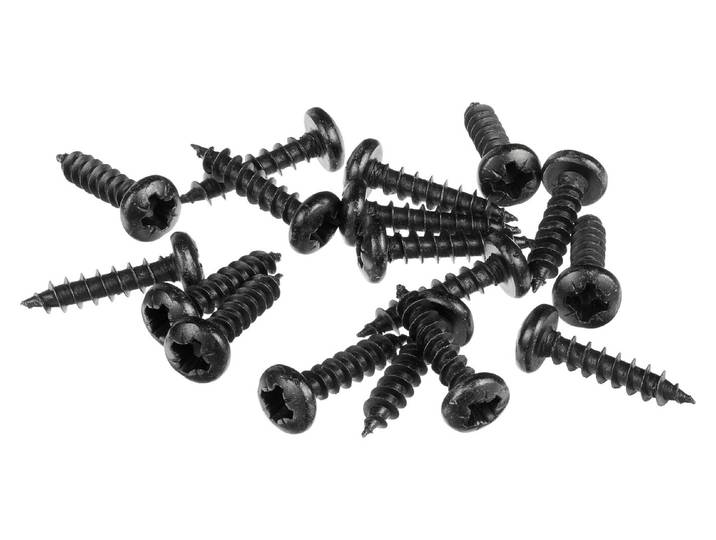 Hettich Schraube Panhead Schwarz 16 mm