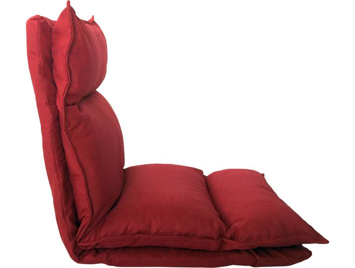 Rebecca Mobili Siège de fauteuil en métal et polyester rouge