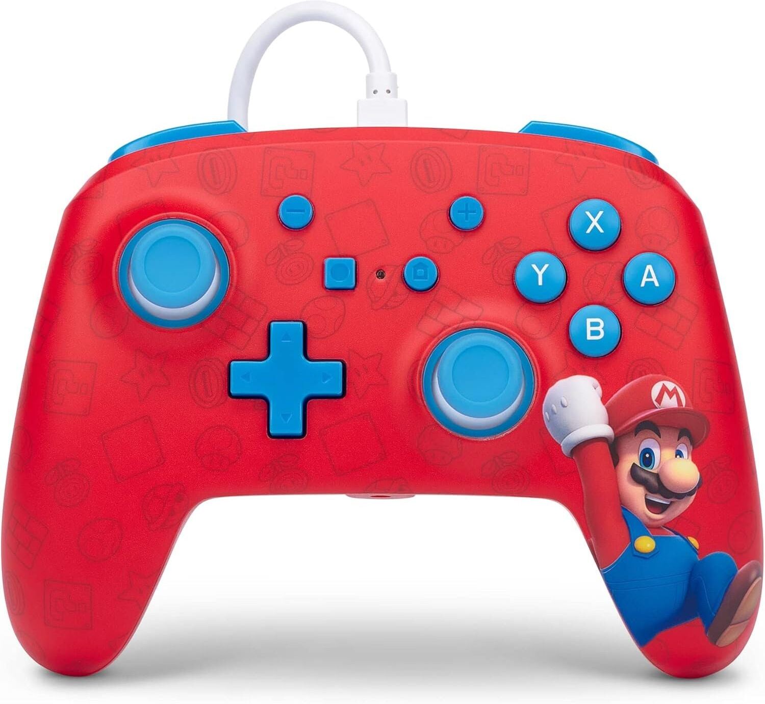 Power A Nintendo Switch Enhanced Wired Controller - Woo Hoo Mario, New