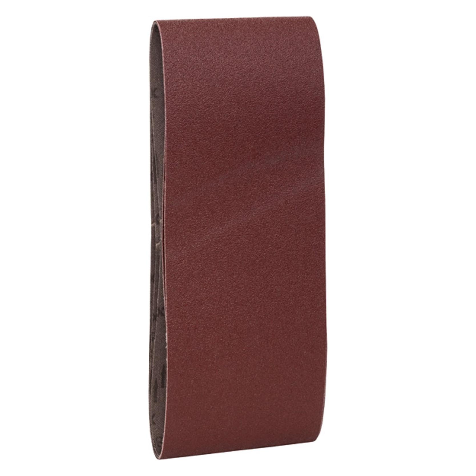 Bosch Zubehör 3tlg. Schleifband-Set für Bandschleifer, rote Qualität K = 80 (80) (2609256223)