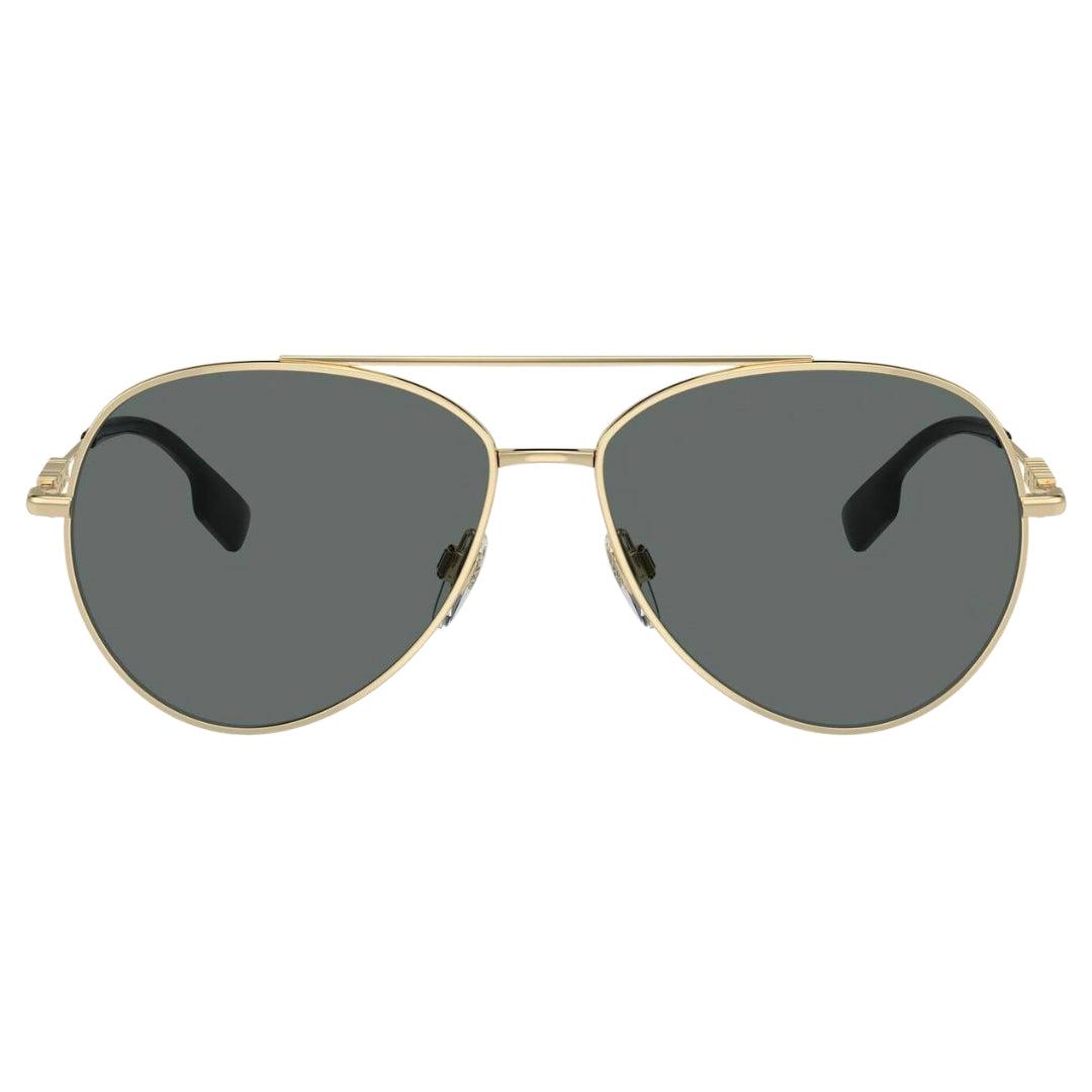 Burberry - Sonnenbrille Mit Dunkelgrauen Gläsern Und Goldenen Gläsern
