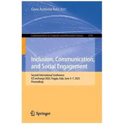 Inclusion, Communication, and Social Engagement, Fachbücher von Giusi Antonia Toto