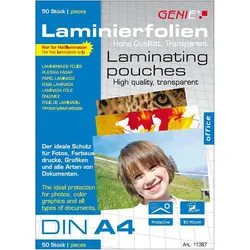 GENIE Laminierfolien glänzend 80 mikron A4