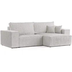 ECKSOFA CAVO mit Schlaffunktion Grau im Tilia Stoff